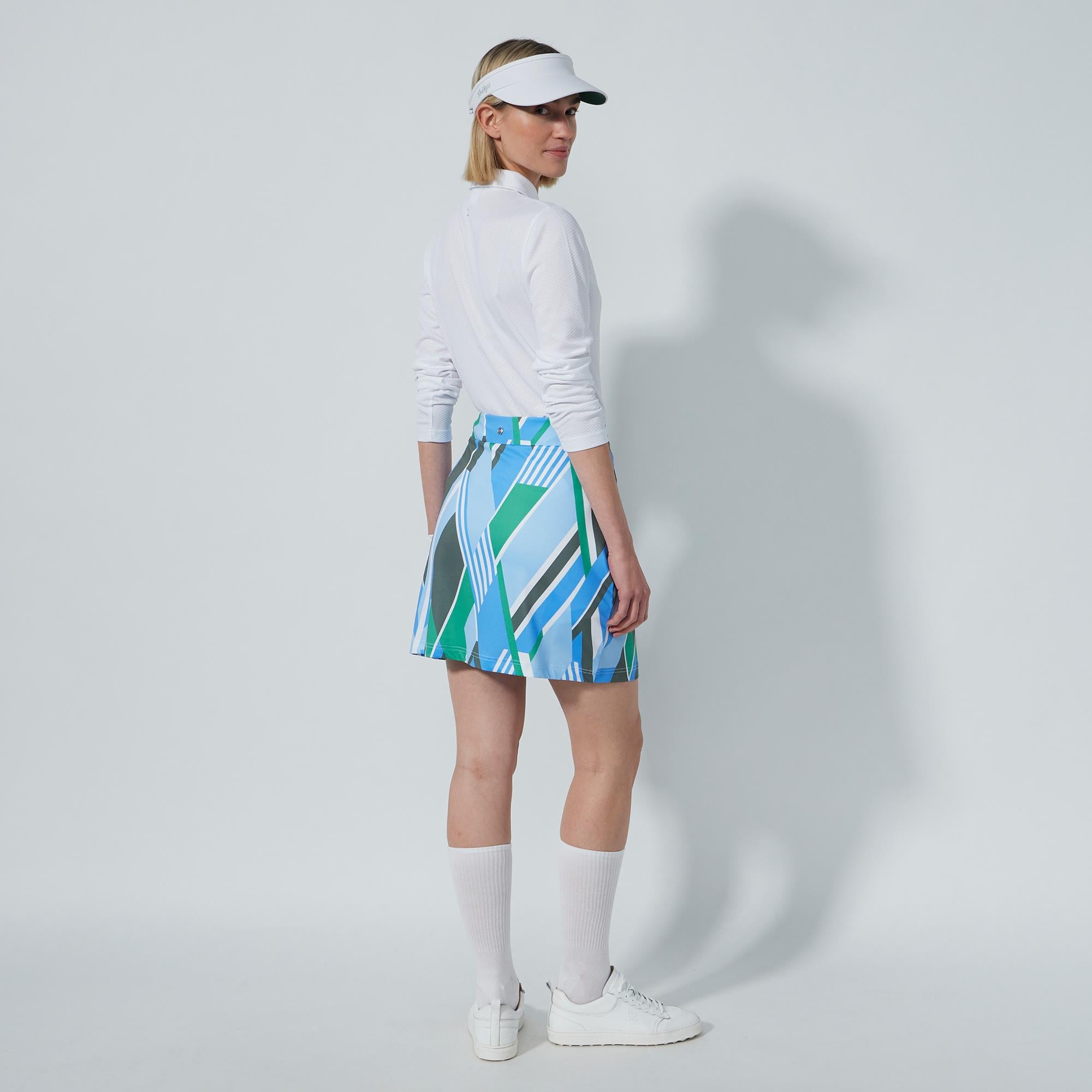 Daily Sports Fusion Ladies Golf Skort Stripe Fusion Blue 45CM